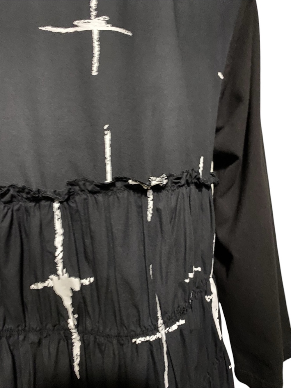 Snapdragon & Twig Mix Media Abstract Galaxy Dress S High End Boho Lagenlook - Picture 13 of 16